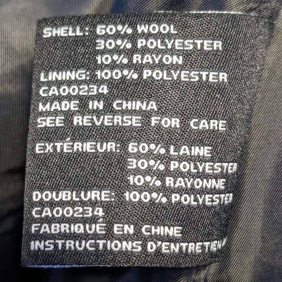 London Fog Pea Coat, Ladies Medium - Picture 4 of 6